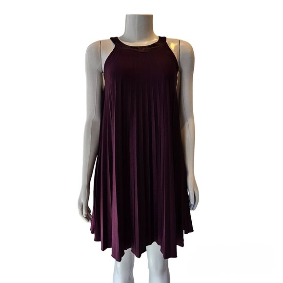 Purple Bedo Accordion Style Halter Dress -Size S - Picture 11 of 11